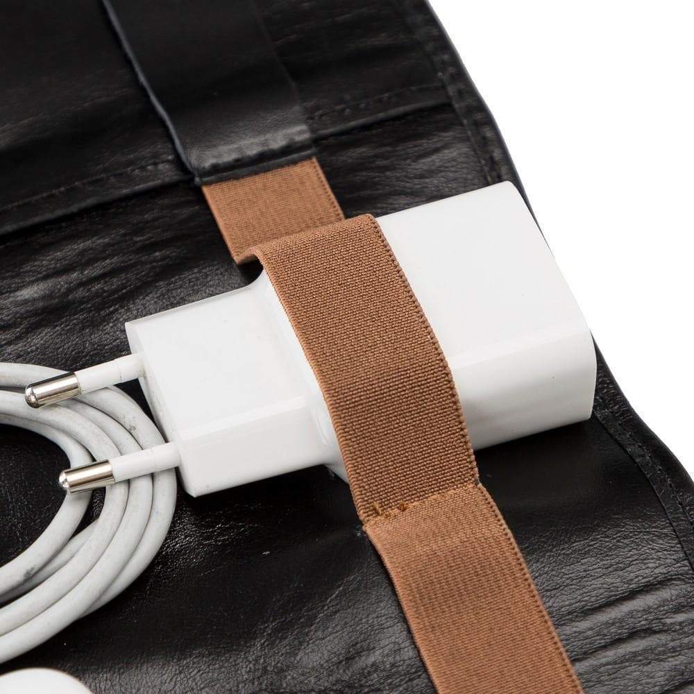 Kabelorganizer aus echtem Leder