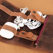 Genuine Leather Cable Organizer