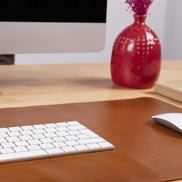 Schreibtischunterlage aus echtem Leder, 37 x 80