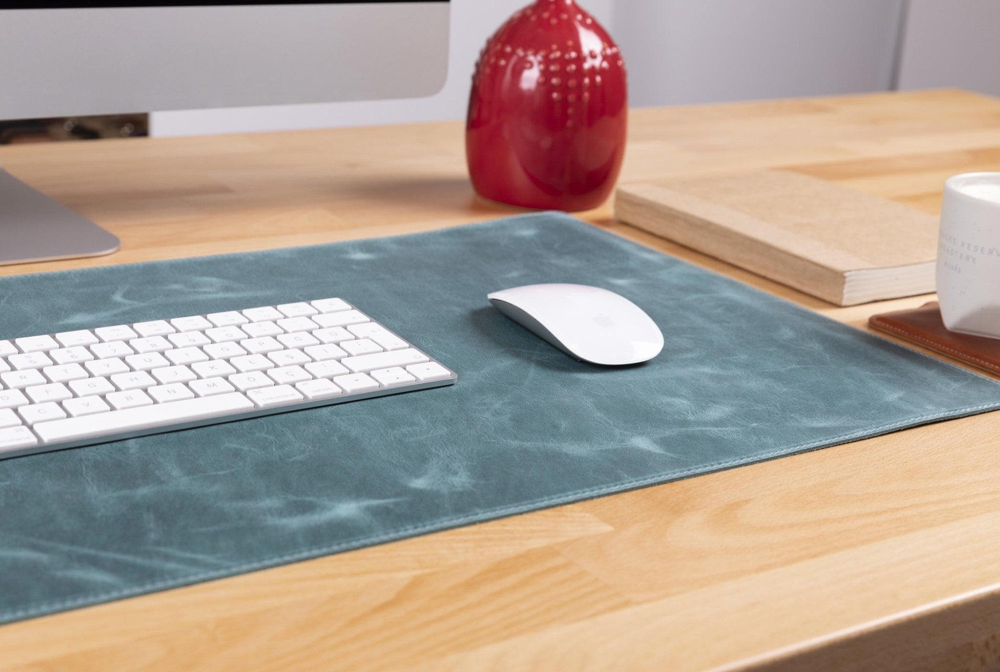 Genuine Leather Desk Mat 37x80