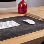 Schreibtischunterlage aus echtem Leder, 37 x 80