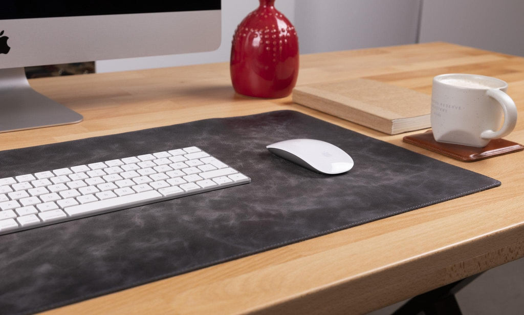 Genuine Leather Desk Mat 37x80