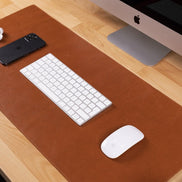 Schreibtischunterlage aus echtem Leder, 37 x 80