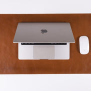 Schreibtischunterlage aus echtem Leder, 37 x 80