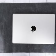 Schreibtischunterlage aus echtem Leder, 37 x 80