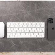 Schreibtischunterlage aus echtem Leder, 37 x 80