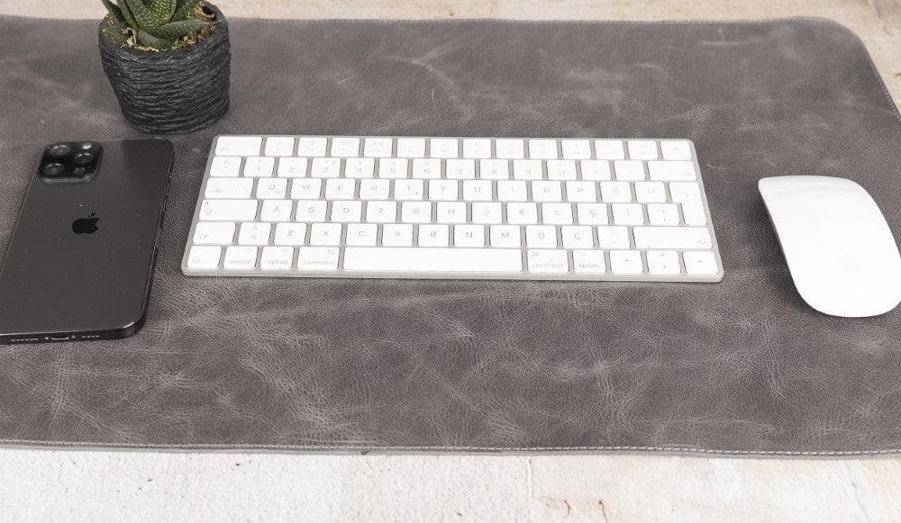 Schreibtischunterlage aus echtem Leder, 37 x 80