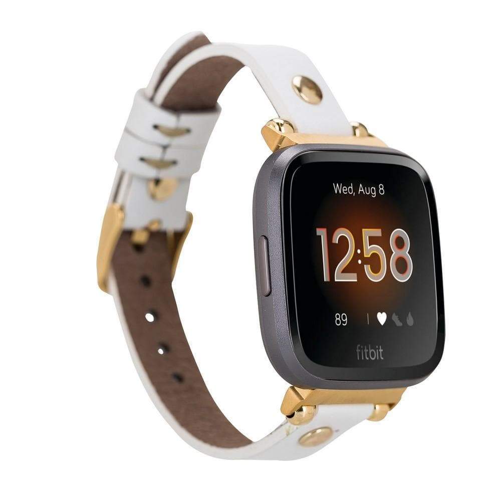 Fitbit-Armbänder aus Leder – Ferro Gold Trok-Stil