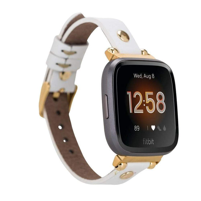 Fitbit-Armbänder aus Leder – Ferro Gold Trok-Stil