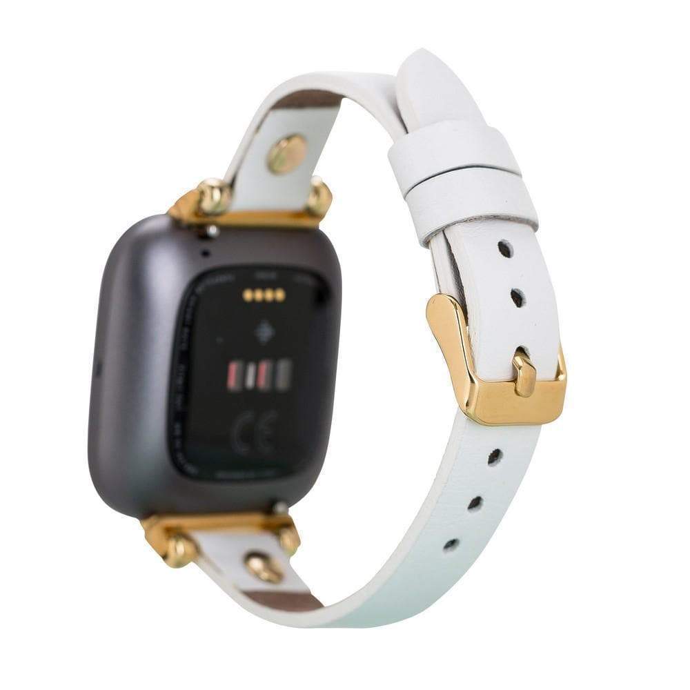 Fitbit-Armbänder aus Leder – Ferro Gold Trok-Stil
