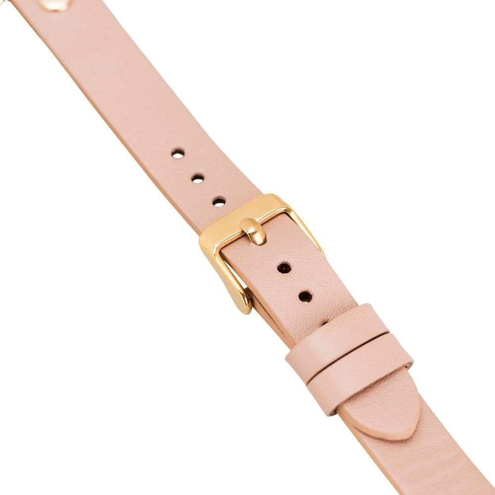 Fitbit-Armbänder aus Leder – Ferro Gold Trok-Stil