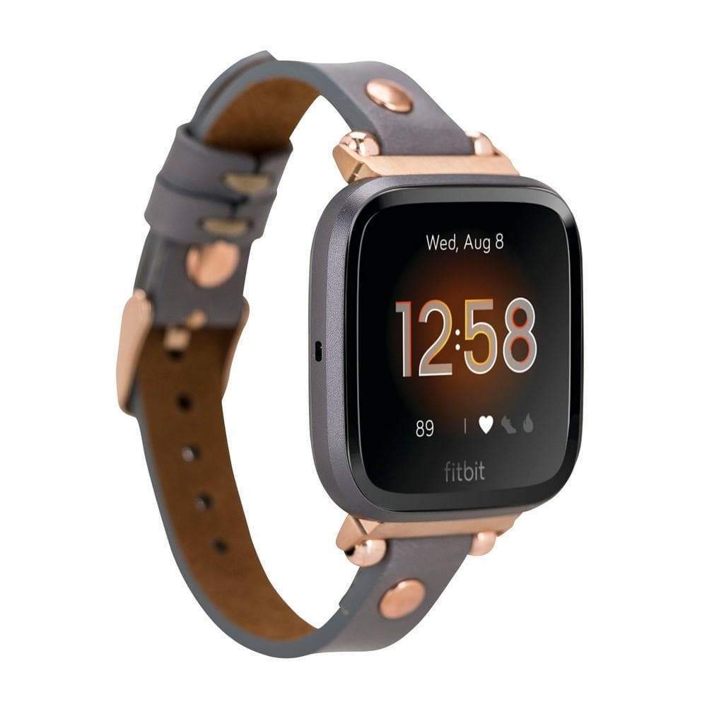 Fitbit-Armbänder aus Leder – Ferro Gold Trok-Stil
