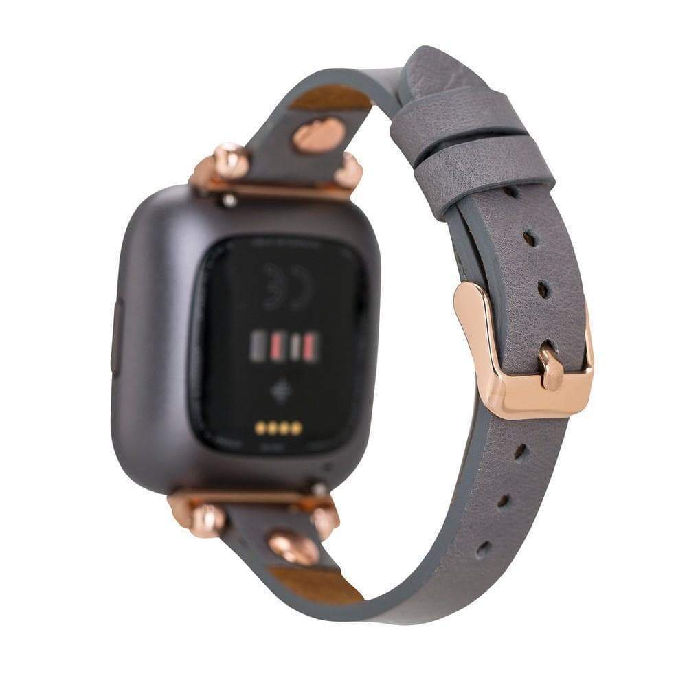 Fitbit-Armbänder aus Leder – Ferro Gold Trok-Stil