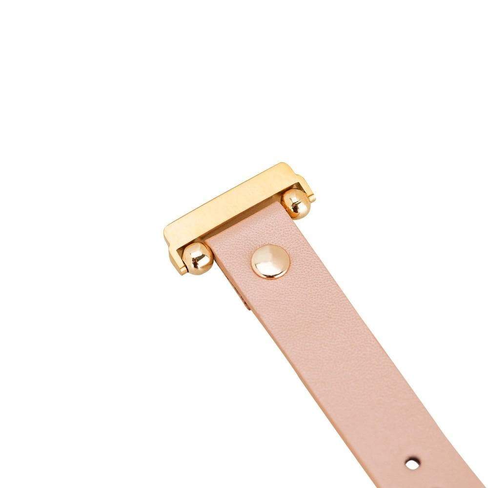 Fitbit-Armbänder aus Leder – Ferro Gold Trok-Stil