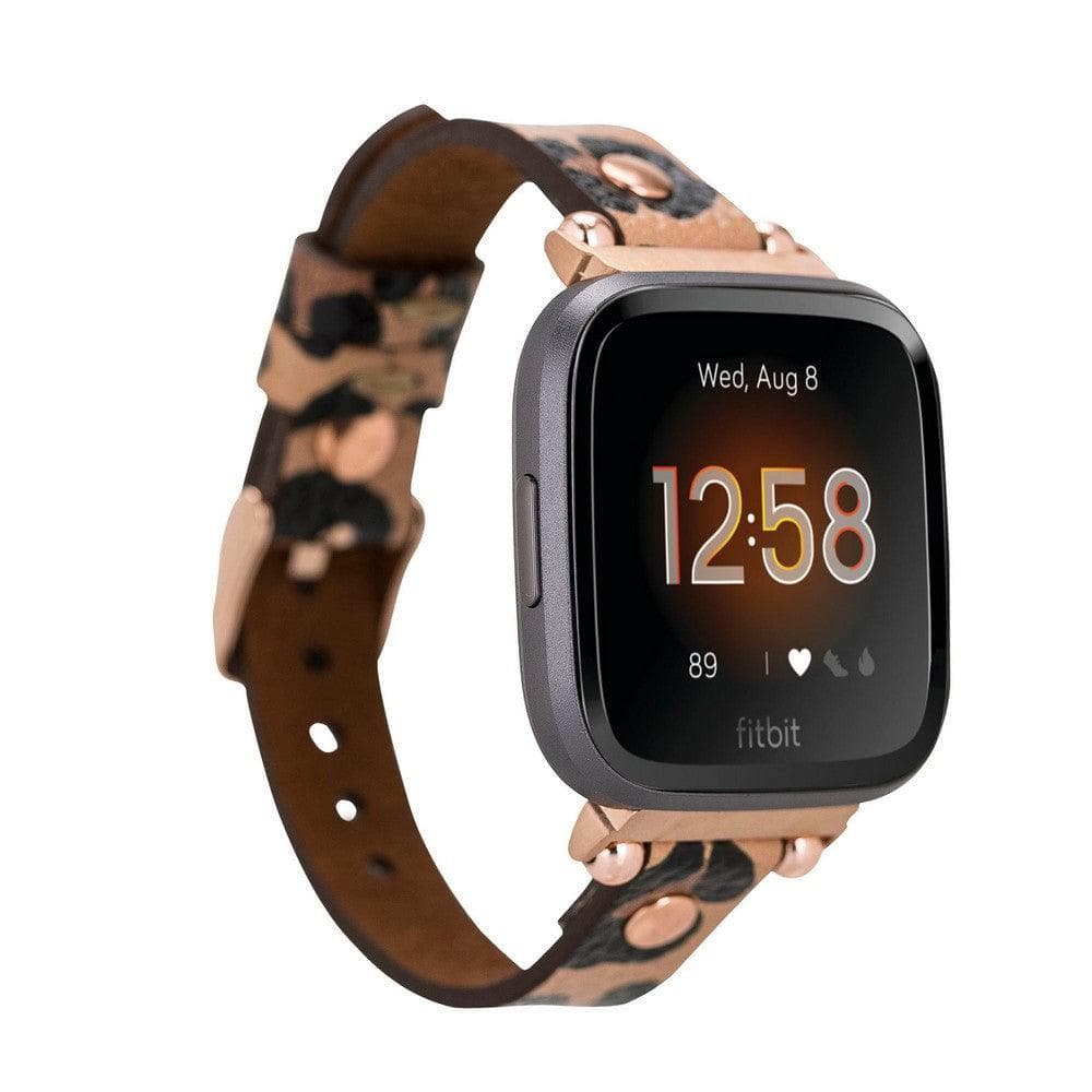 Fitbit-Armbänder aus Leder – Ferro Rose Trok-Stil
