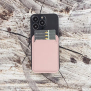 Maggy NE Magnetischer Kartenhalter aus echtem Leder