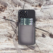 Maggy NE Magnetischer Kartenhalter aus echtem Leder