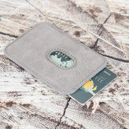 Maggy NE Magnetischer Kartenhalter aus echtem Leder