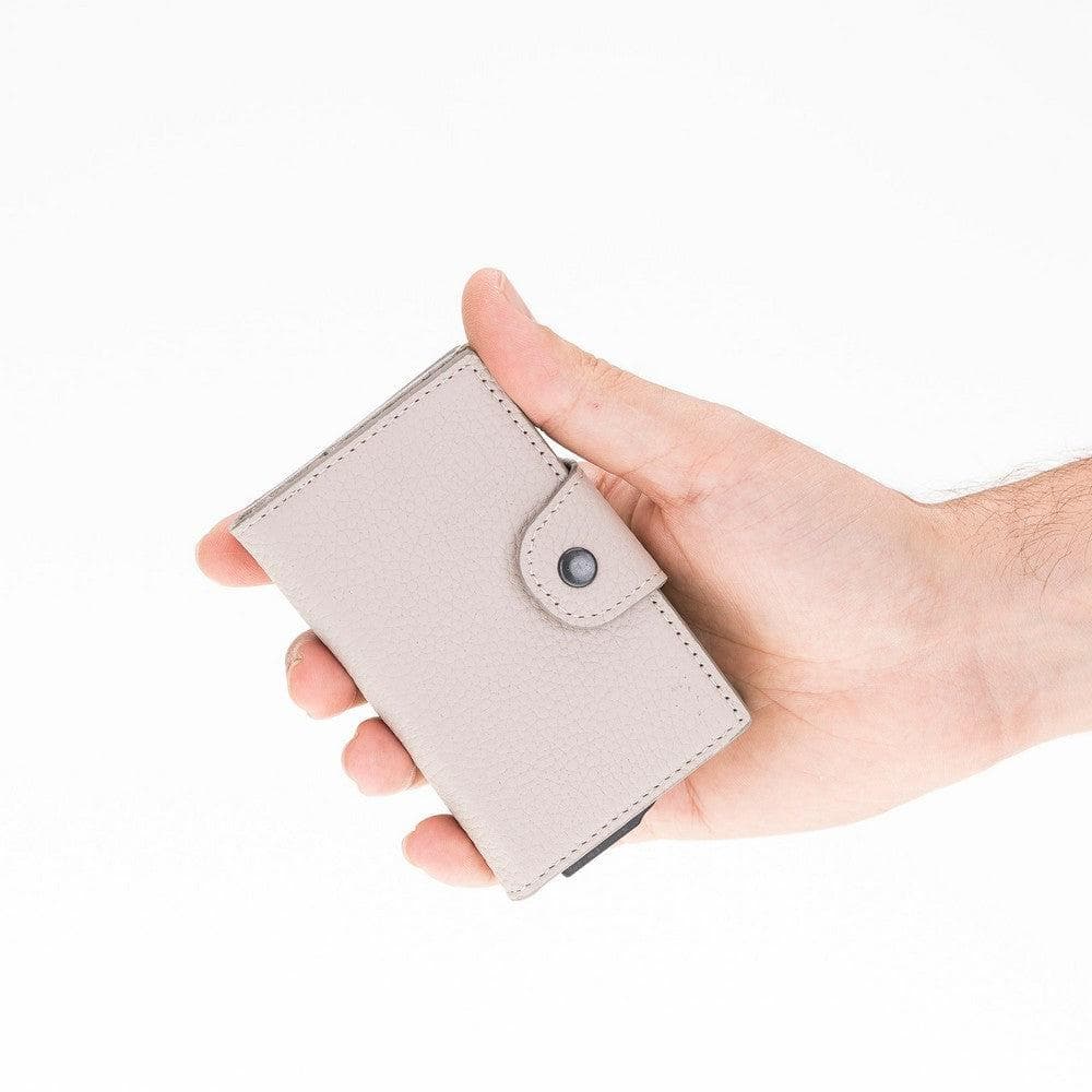 Mondello Pop-Up-Kartenhalter aus echtem Leder