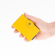 Mondello Pop-Up-Kartenhalter aus echtem Leder