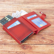 Palermo Kartenetui aus echtem Leder mit Reißverschluss