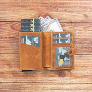 Palermo Kartenetui aus echtem Leder mit Reißverschluss