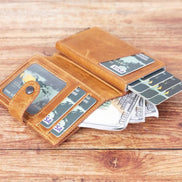 Palermo Kartenetui aus echtem Leder mit Reißverschluss