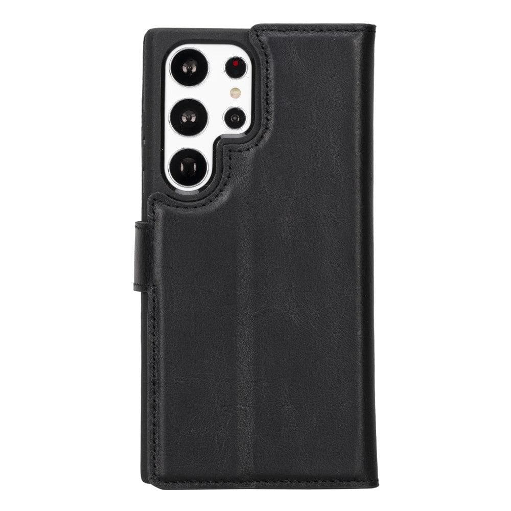 Samsung S23 Serie Abnehmbare Magic Wallet-Hülle aus Leder