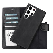 Samsung S23 Serie Abnehmbare Magic Wallet-Hülle aus Leder