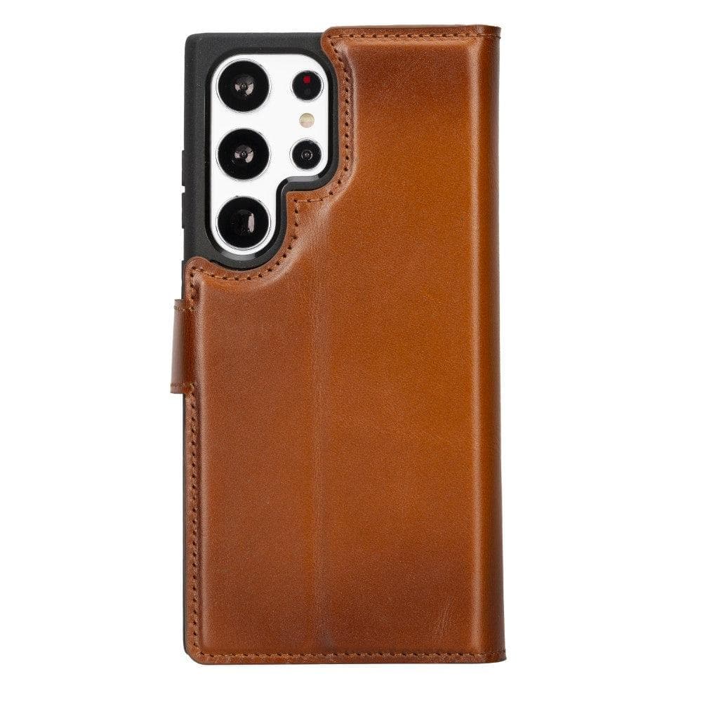 Samsung S23 Serie Abnehmbare Magic Wallet-Hülle aus Leder