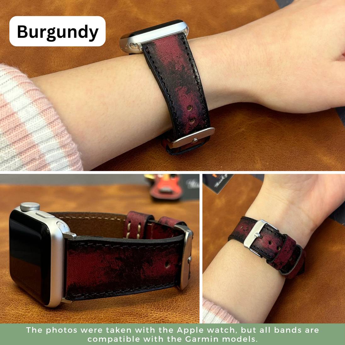 Armbänder in Lederoptik für alle Garmin Smartwatches