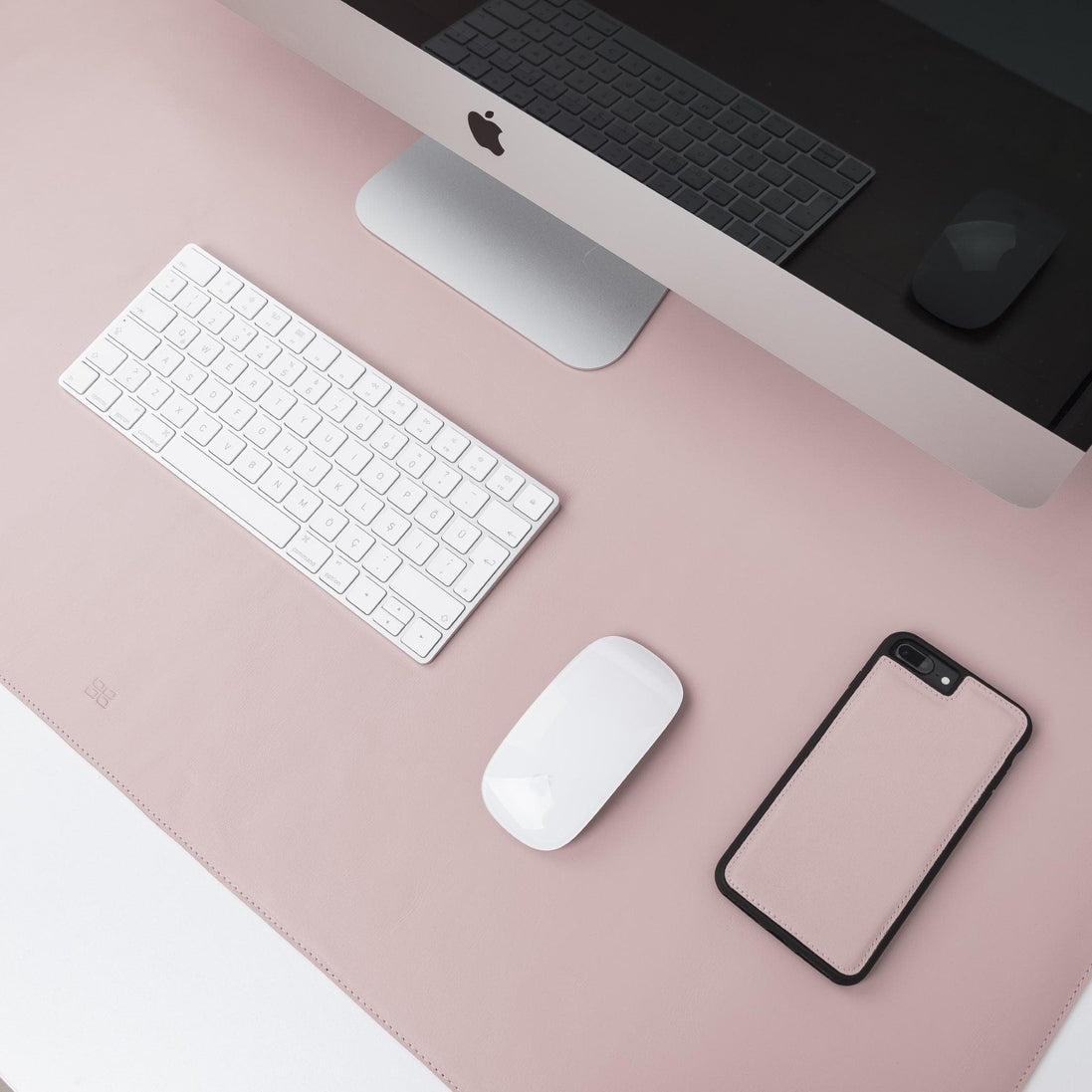 Anpassbare Schreibtischunterlage aus echtem Leder