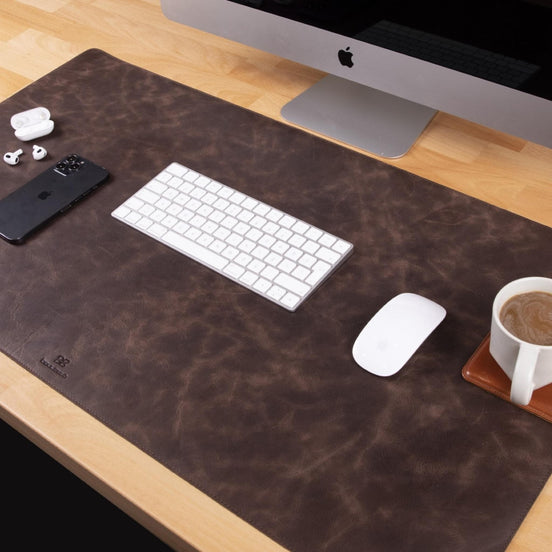 Customizable Genuine Leather Desk Mat