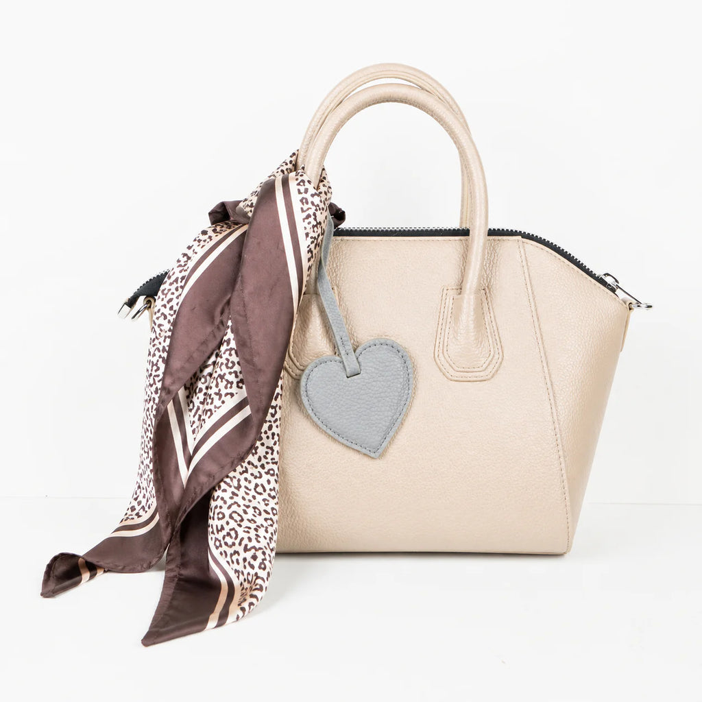 Heart Leather Bag Charm