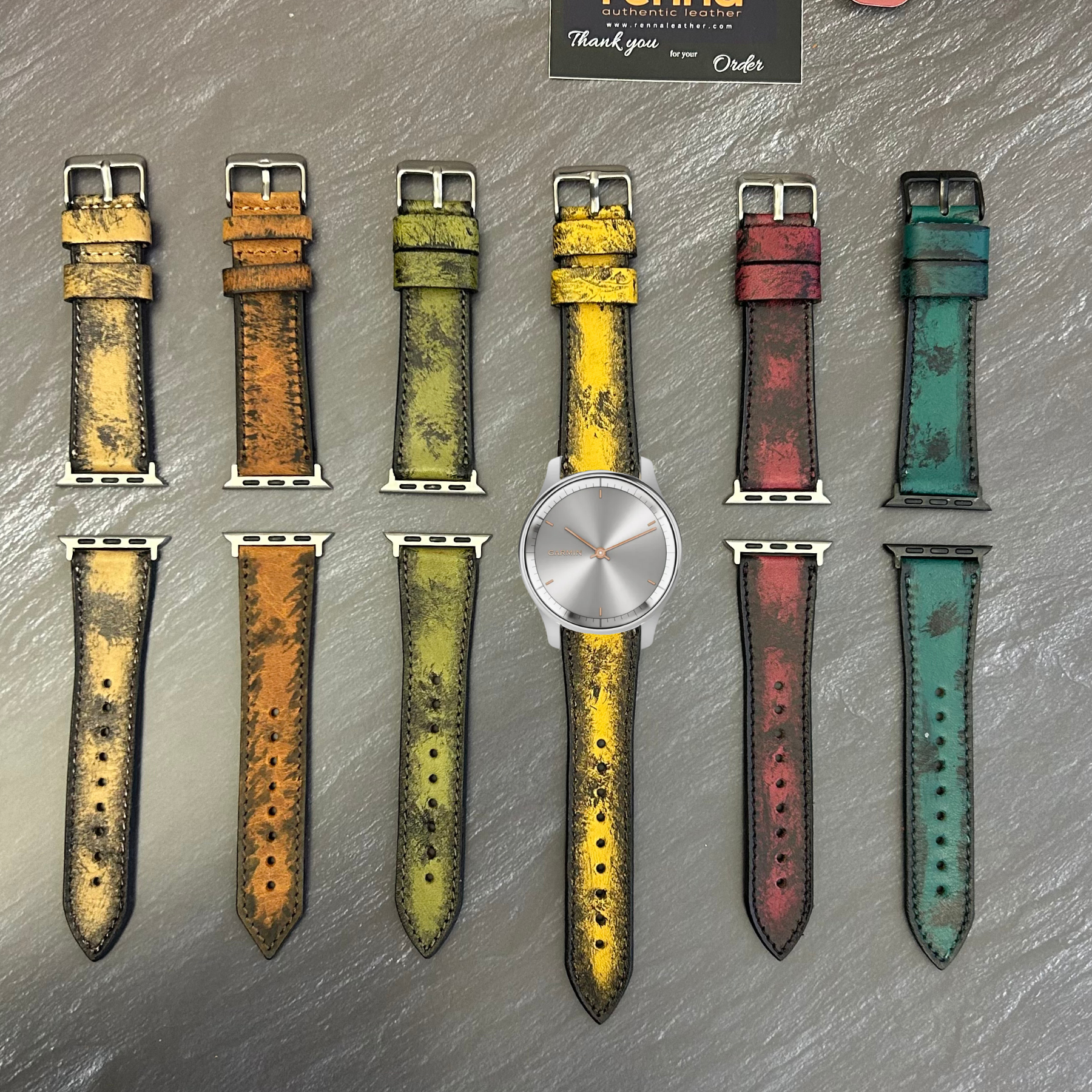 Armbänder in Lederoptik für alle Garmin Smartwatches