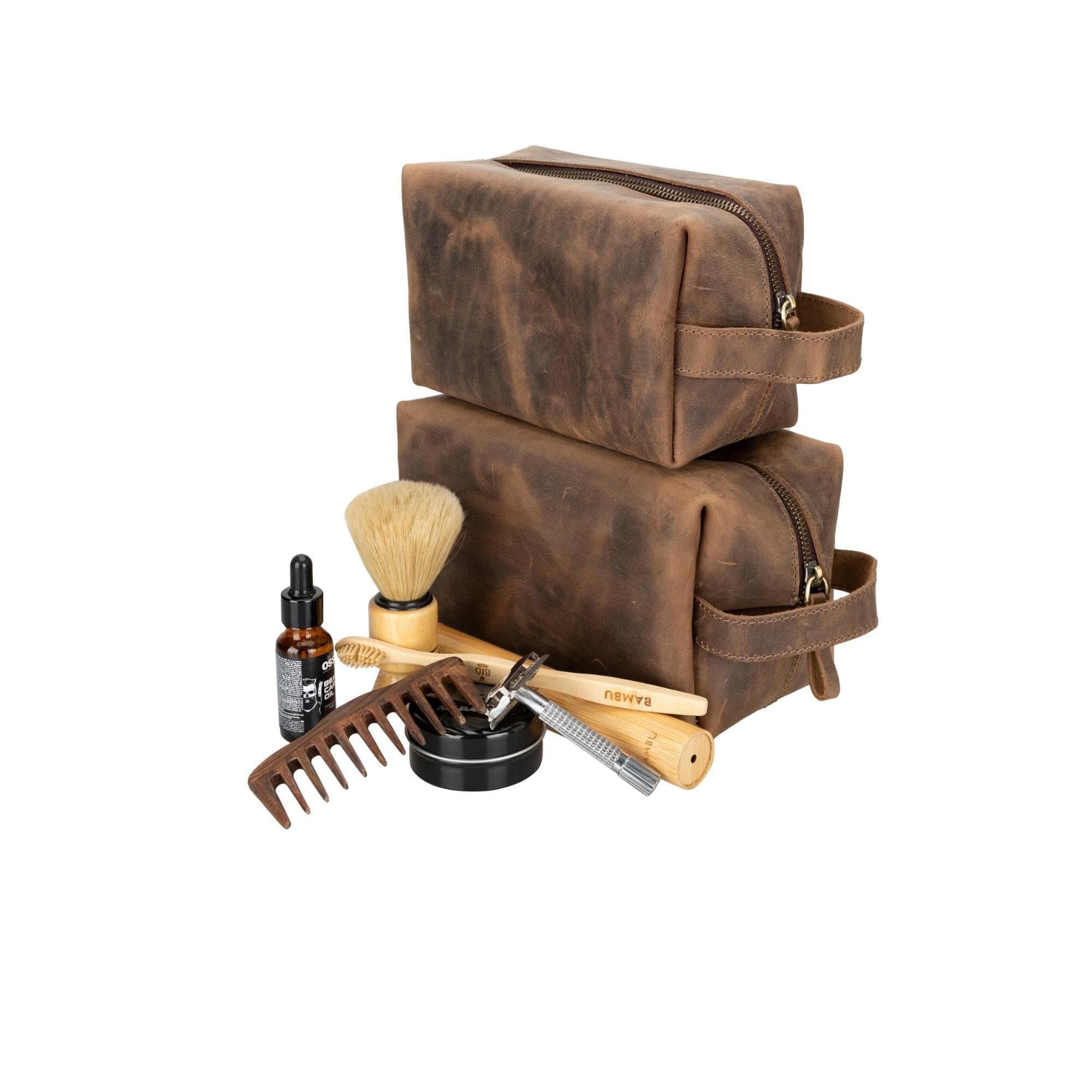 Eve Kosmetiktasche aus echtem Leder