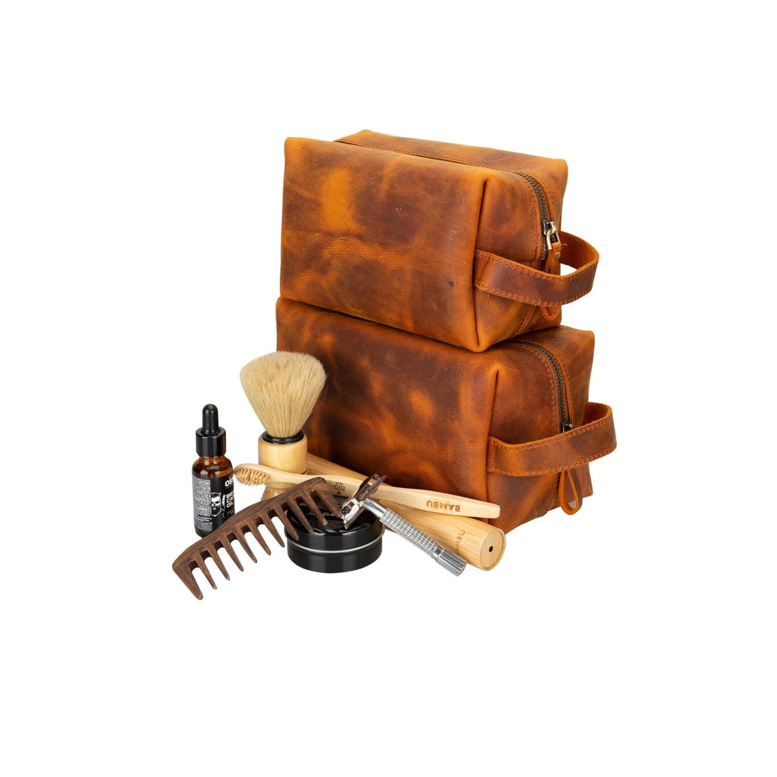 Eve Kosmetiktasche aus echtem Leder