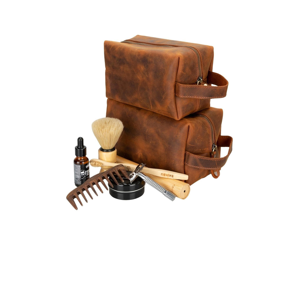 Eve Kosmetiktasche aus echtem Leder