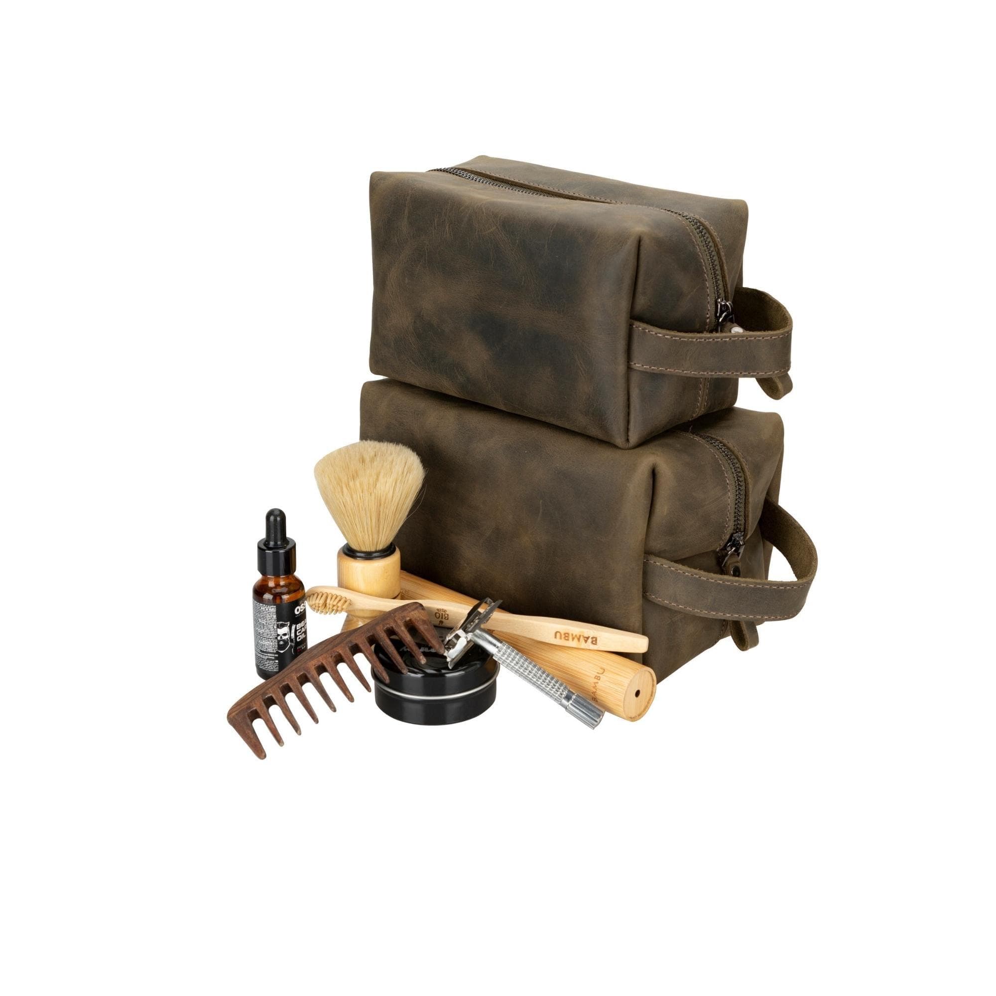 Eve Kosmetiktasche aus echtem Leder