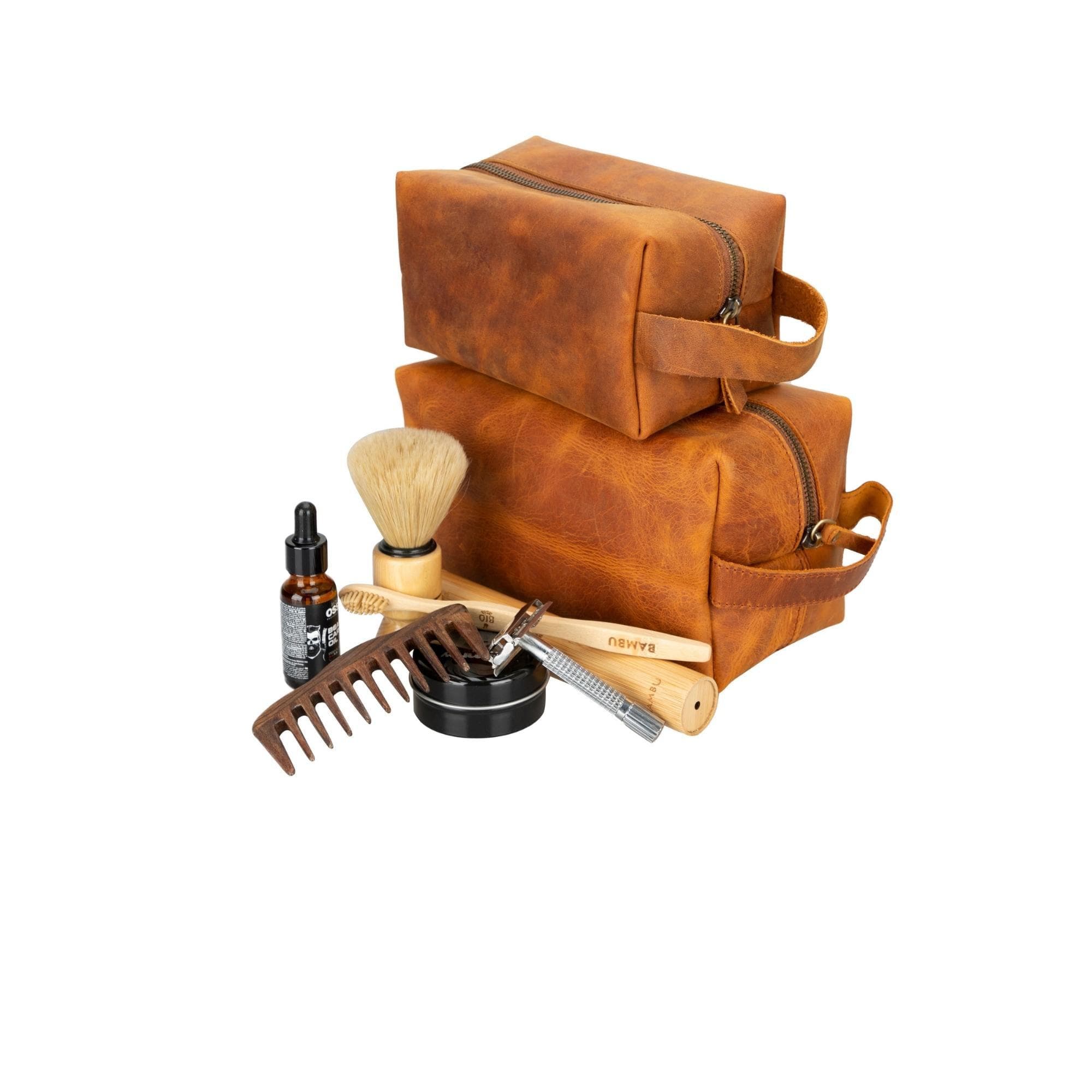 Eve Kosmetiktasche aus echtem Leder