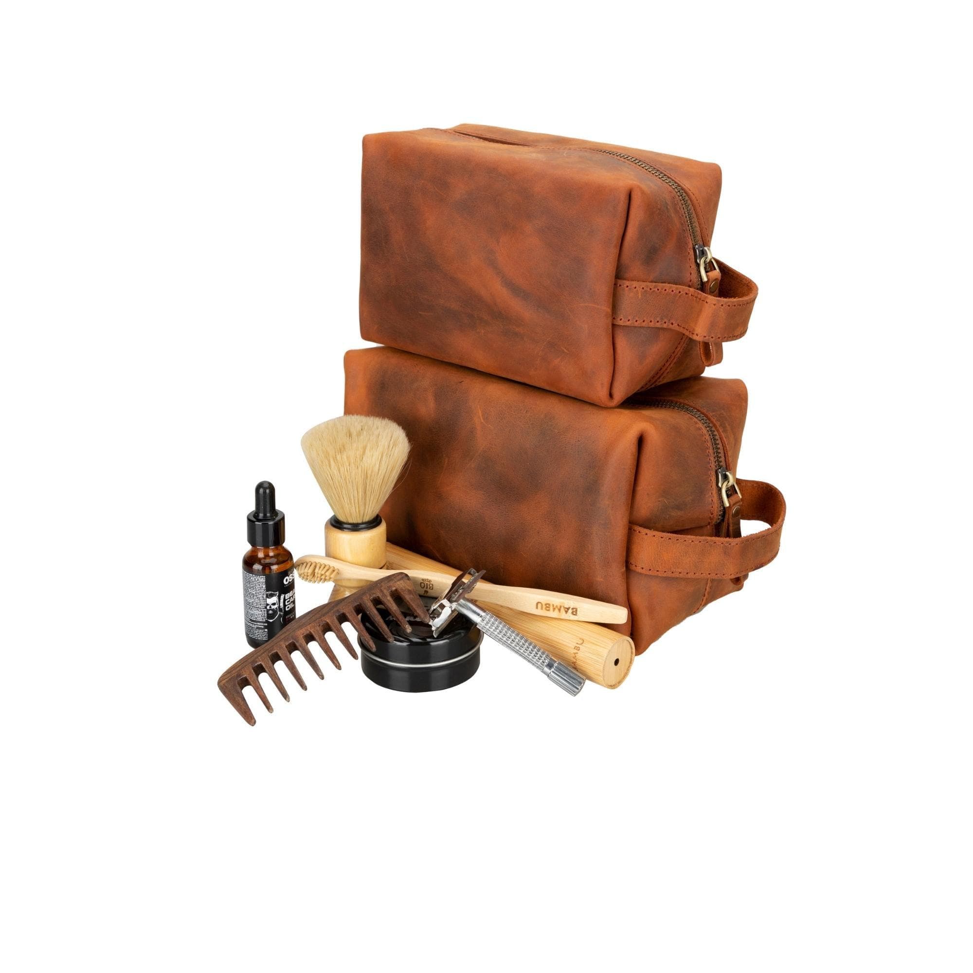 Eve Kosmetiktasche aus echtem Leder