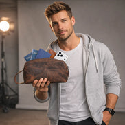 Herrenhandtasche aus Carrera Montelaro Leder
