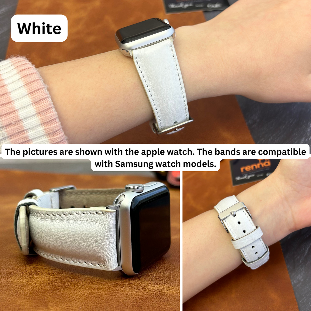 Lederarmbänder für Damen, passend für Samsung Smartwatches