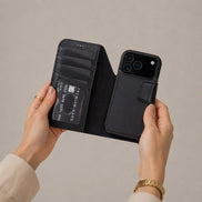 Elite Magic I Phone 17 Pro Leather Detachable Wallet Case