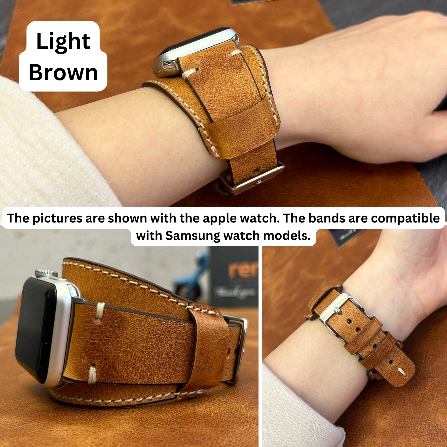 Pulsar-Armbänder aus Leder für Samsung Smartwatches