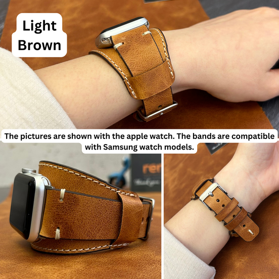 Pulsar-Armbänder aus Leder für Samsung Smartwatches