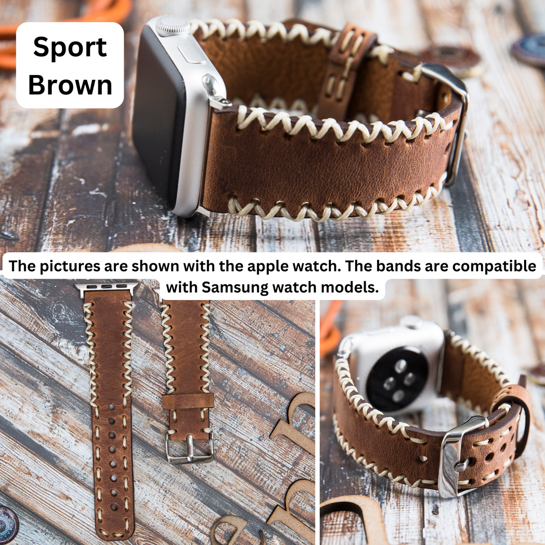 Sportarmbänder aus Leder für Samsung Smartwatches