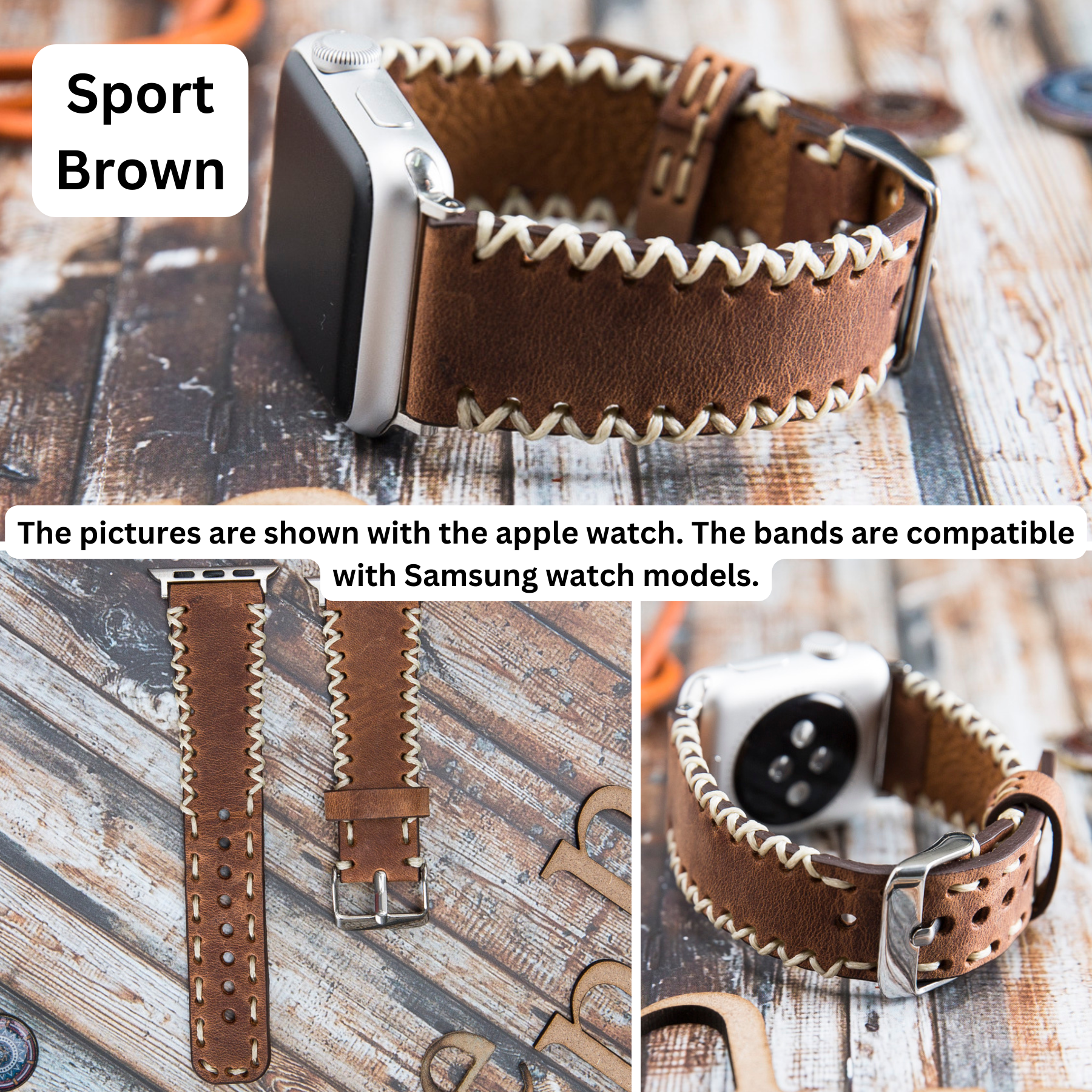 Sportarmbänder aus Leder für Samsung Smartwatches