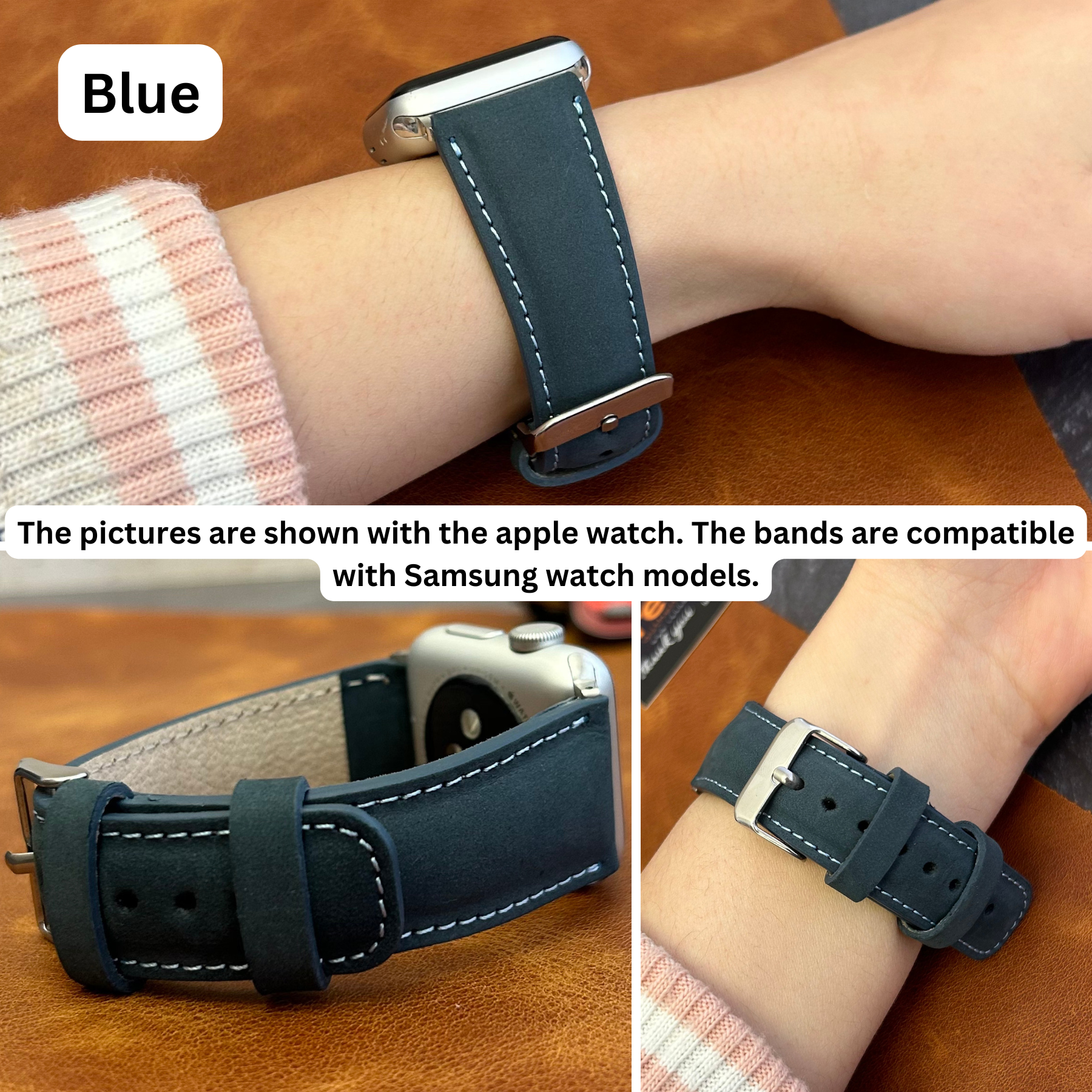 Classic Leather Bands for Samsung Smart Watches