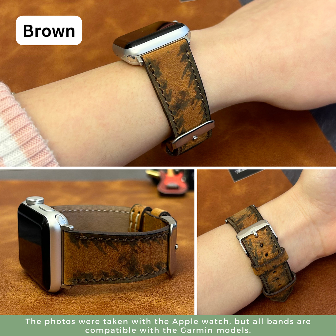 Armbänder in Lederoptik für alle Garmin Smartwatches